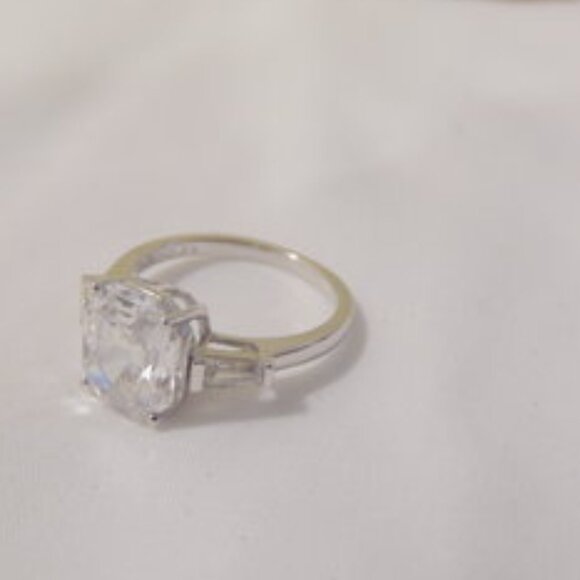 Radiance by Absolute Simulated Diamond & Eternity Band Ring Size 8 - Picture 6 of 9